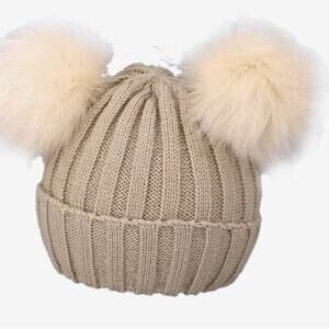 New pom pom beanie cap baby 0-36 months